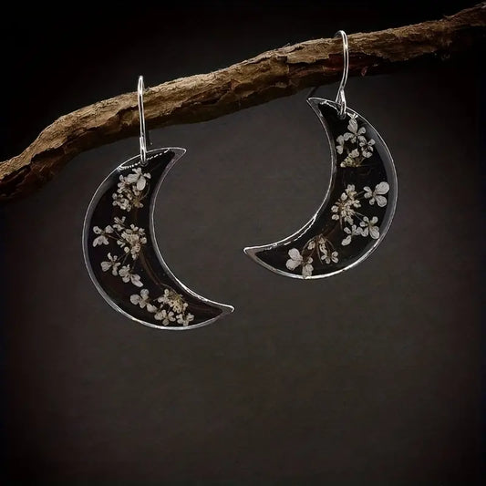Lilith Blossom Moon Earrings